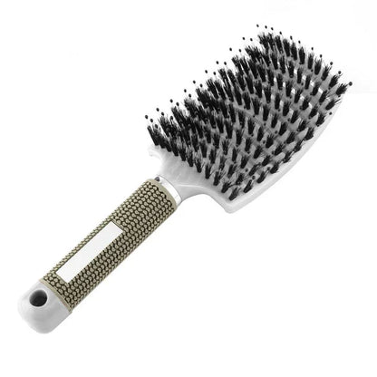 Ergonomische Haarbürste für einfaches Entwirren
