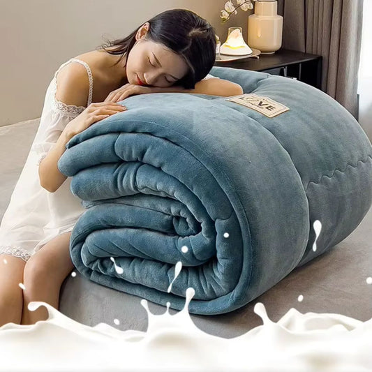 Luxuriöse Winterdecke aus Doppelschicht Flanell-Fleece