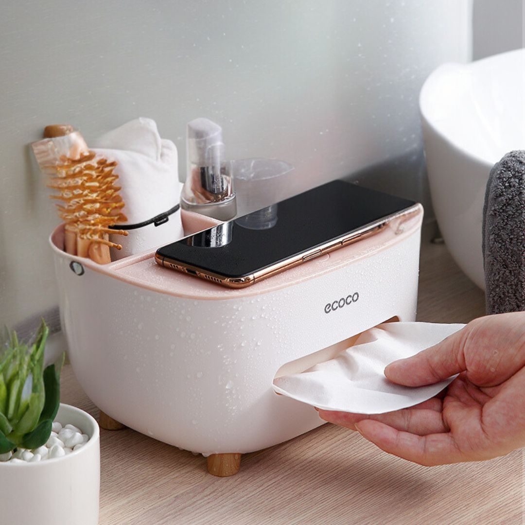 4in1 Multifunktionale Taschentuchbox mit Organizer