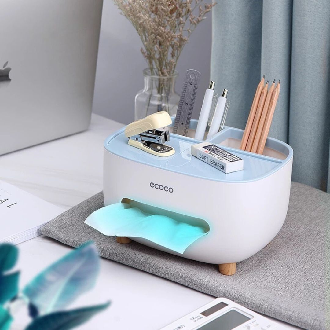 4in1 Multifunktionale Taschentuchbox mit Organizer