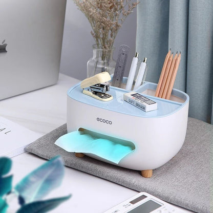4in1 Multifunktionale Taschentuchbox mit Organizer