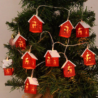 Weihnachtshäuser aus Holz mit stimmungsvollen LEDs für Dekoration