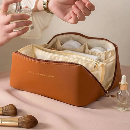 Kosmetiktasche für Reisen – Reißverschluss Organizer für Make-up und Pflege