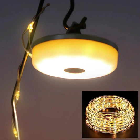 Kompakte Aurora Lichterkette mit USB-Aufladung und flexibler Lichtverteilung