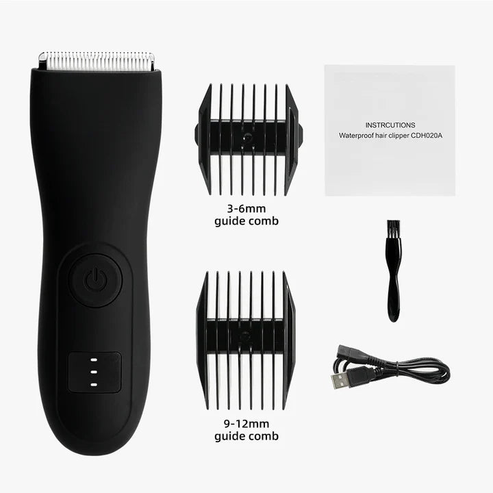 Hautschonender Trimmer für Körperhaare mit Präzisionsscherkopf