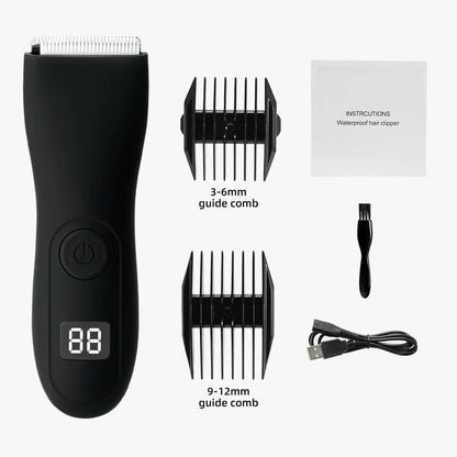 Hautschonender Trimmer für Körperhaare mit Präzisionsscherkopf