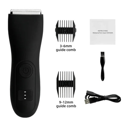 Hautschonender Trimmer für Körperhaare mit Präzisionsscherkopf