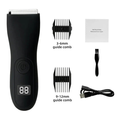 Hautschonender Trimmer für Körperhaare mit Präzisionsscherkopf