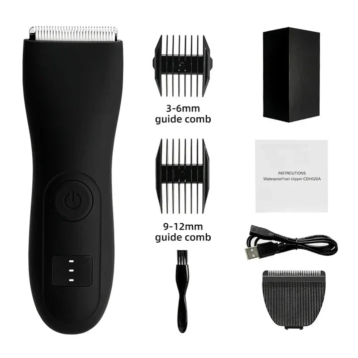 Hautschonender Trimmer für Körperhaare mit Präzisionsscherkopf