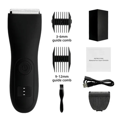 Hautschonender Trimmer für Körperhaare mit Präzisionsscherkopf