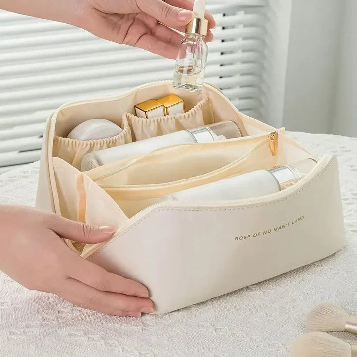 Kosmetiktasche für Reisen – Reißverschluss Organizer für Make-up und Pflege