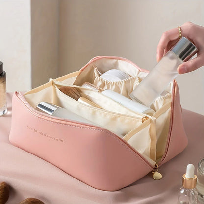 Kosmetiktasche für Reisen – Reißverschluss Organizer für Make-up und Pflege