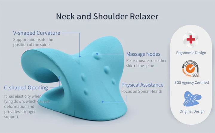 Ergonomisches Nackendehner-Traktionskissen – Entspannung & Wirbelausrichtung für Nacken & Schultern