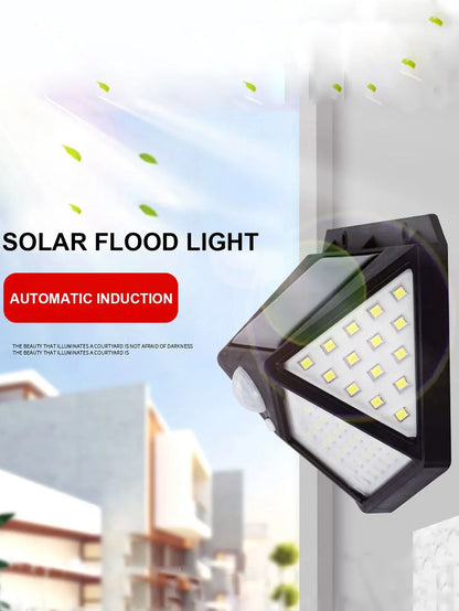 Solar-LED-Wandleuchte – Mit Bewegungsmelder und IP65-Wetterschutz