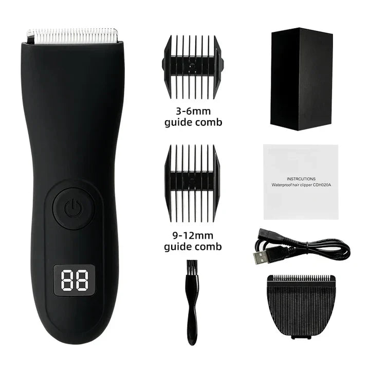 Hautschonender Trimmer für Körperhaare mit Präzisionsscherkopf