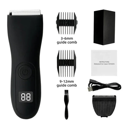 Hautschonender Trimmer für Körperhaare mit Präzisionsscherkopf