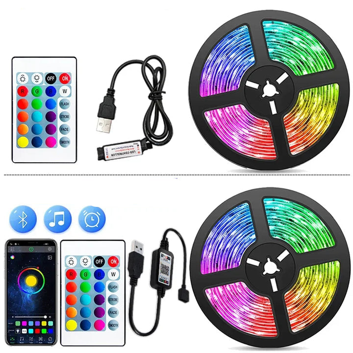 Farbwechsel LED Streifen mit USB-Anschluss für stimmungsvolle Beleuchtung