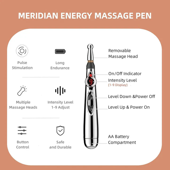 Schmerzlindernder Akupunkturpen – Elektronisches Meridian-Massagegerät