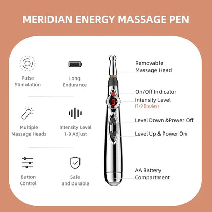 Schmerzlindernder Akupunkturpen – Elektronisches Meridian-Massagegerät