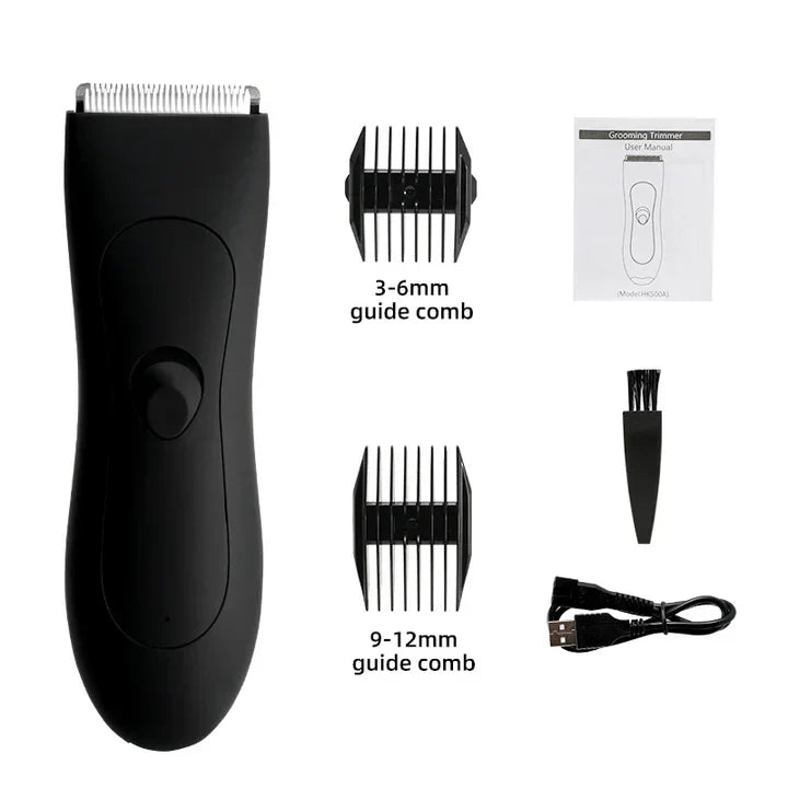 Hautschonender Trimmer für Körperhaare mit Präzisionsscherkopf