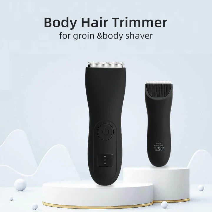 Hautschonender Trimmer für Körperhaare mit Präzisionsscherkopf