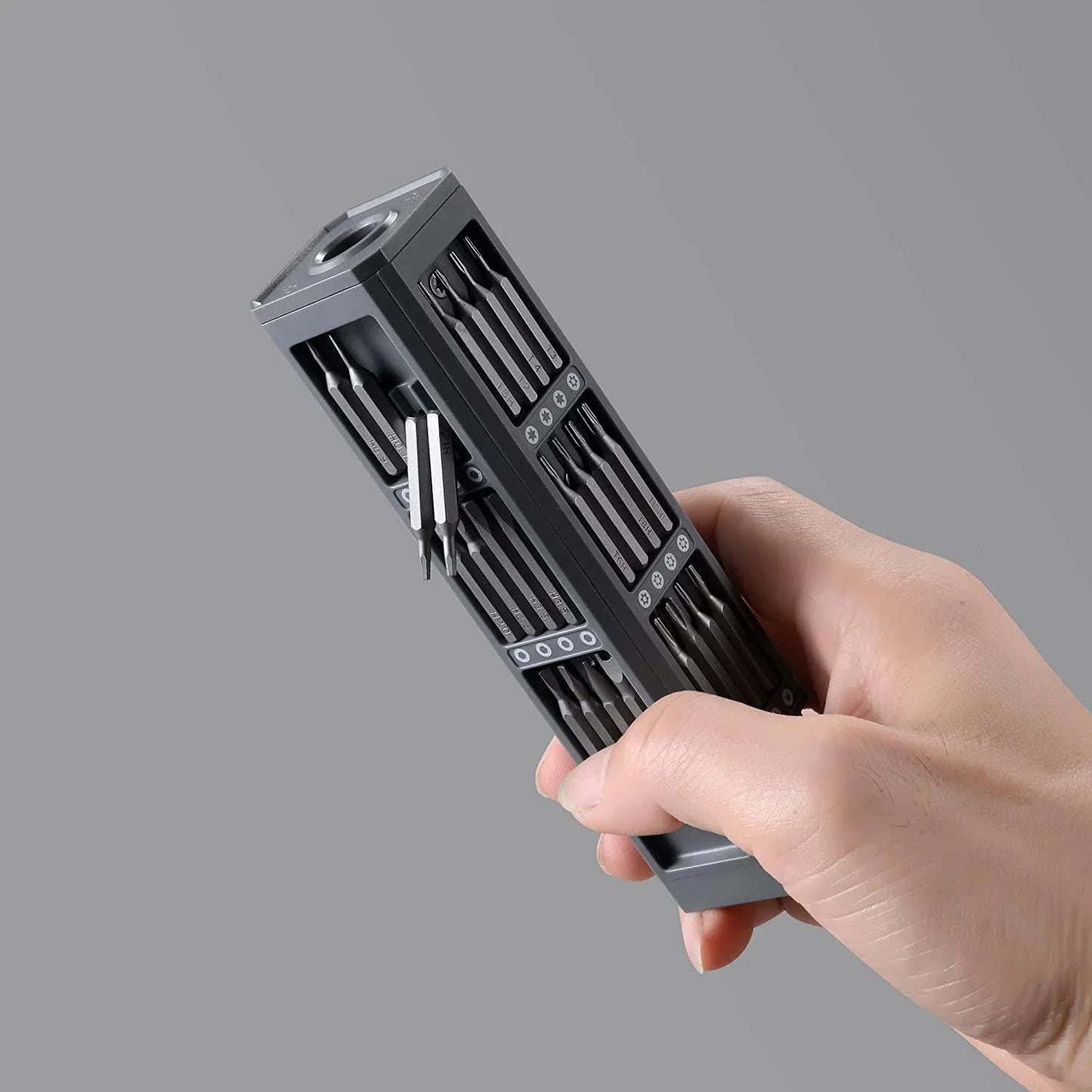 Präzisions-Schraubendreher-Set mit 24 Einsätzen für Feinmechanik und Reparaturen
