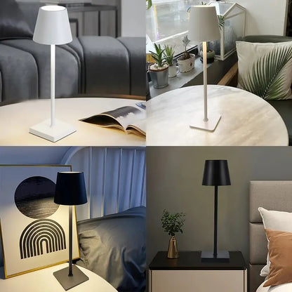 Moderne LED Tischleuchte mit Akku für gemütliche Beleuchtung