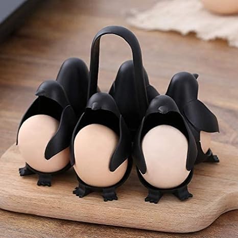3-in-1 Eierhalter mit Süßem Pinguin-Design – Praktischer Eierbecher für Küche und Frühstück
