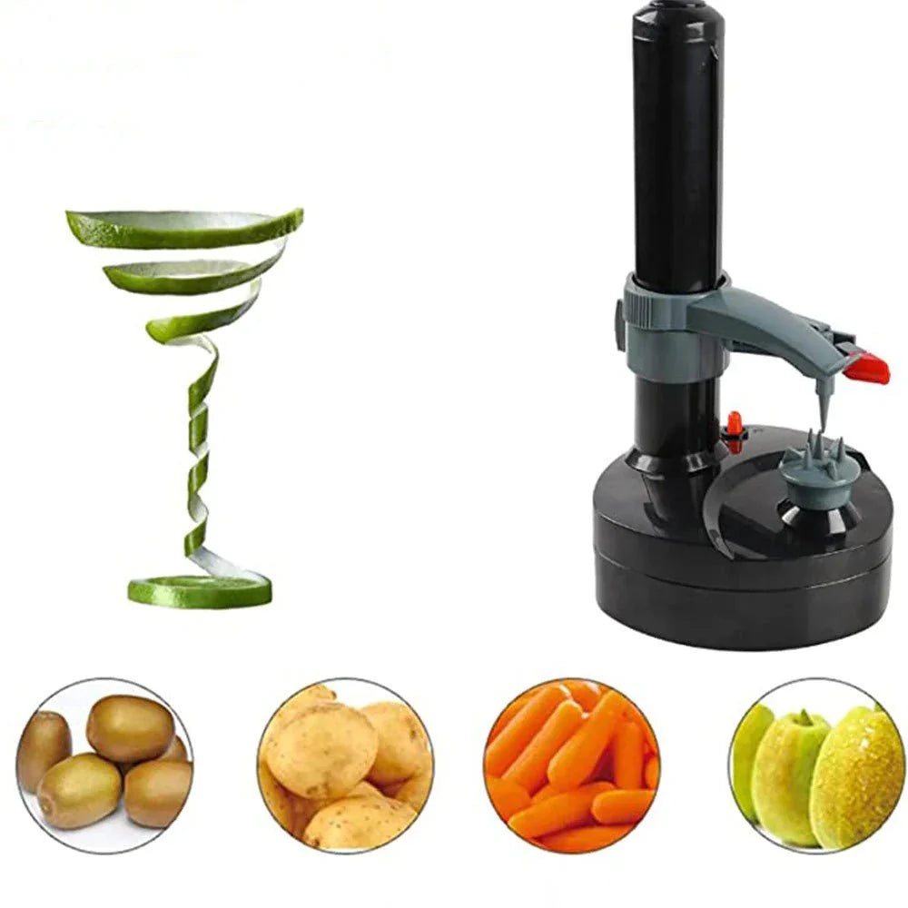 Elektrischer Schäler für Obst und Gemüse mit Ein-Knopf-Steuerung