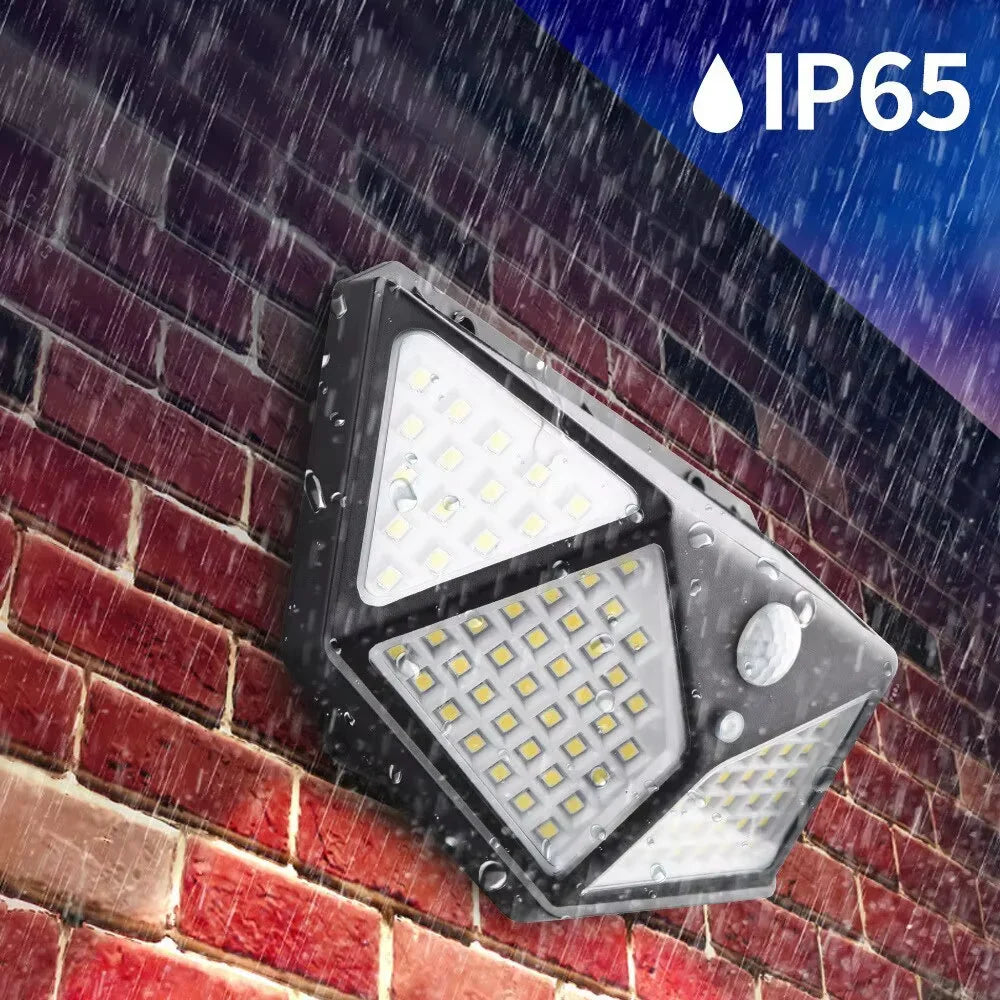 Solar-LED-Wandleuchte – Mit Bewegungsmelder und IP65-Wetterschutz