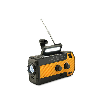 Tragbares Notfallradio mit Solar und Powerbank – 5 Stromquellen