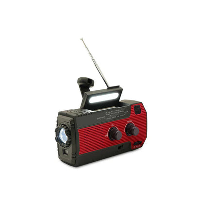 Tragbares Notfallradio mit Solar und Powerbank – 5 Stromquellen