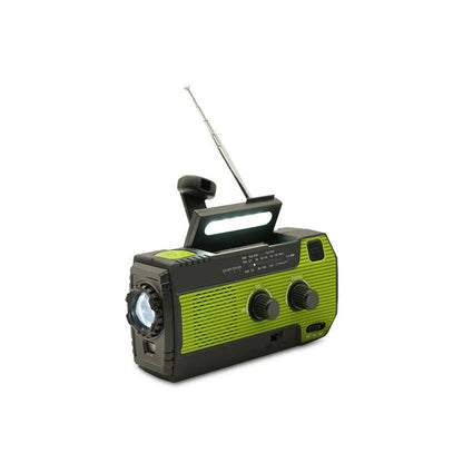 Tragbares Notfallradio mit Solar und Powerbank – 5 Stromquellen
