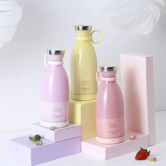 Tragbarer Mixer mit Wiederaufladbarem Akku – Ideal für Smoothies und Shakes Unterwegs