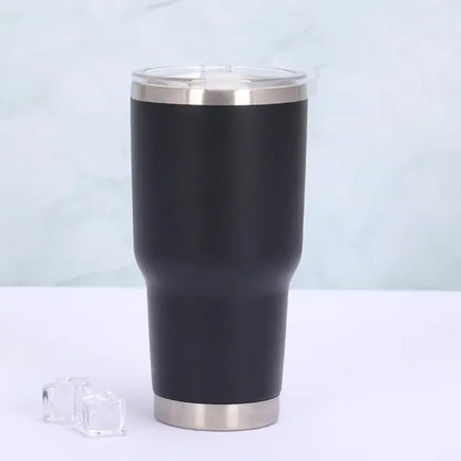 Thermobecher mit Schiebeverschluss und doppelwandiger Isolierung