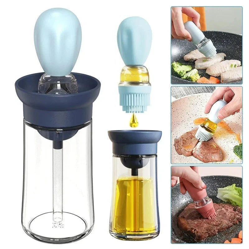 Ölspender mit Silikonpinsel – Präzise Dosierung für Kochen und Grillen