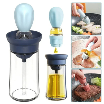 Ölspender mit Silikonpinsel – Präzise Dosierung für Kochen und Grillen