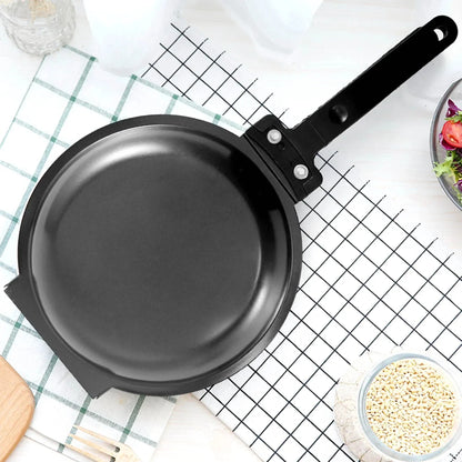 Doppelseitige Wenderpfanne mit Antihaftbeschichtung und Klappgriff – Für fettfreies Kochen und Wenden