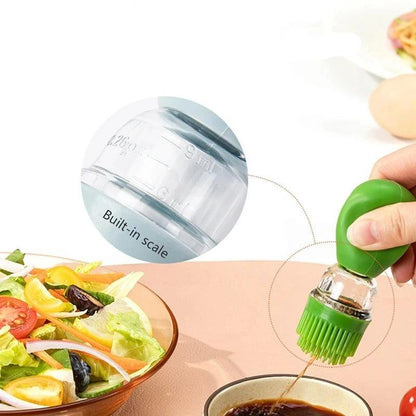 Ölspender mit Silikonpinsel – Präzise Dosierung für Kochen und Grillen