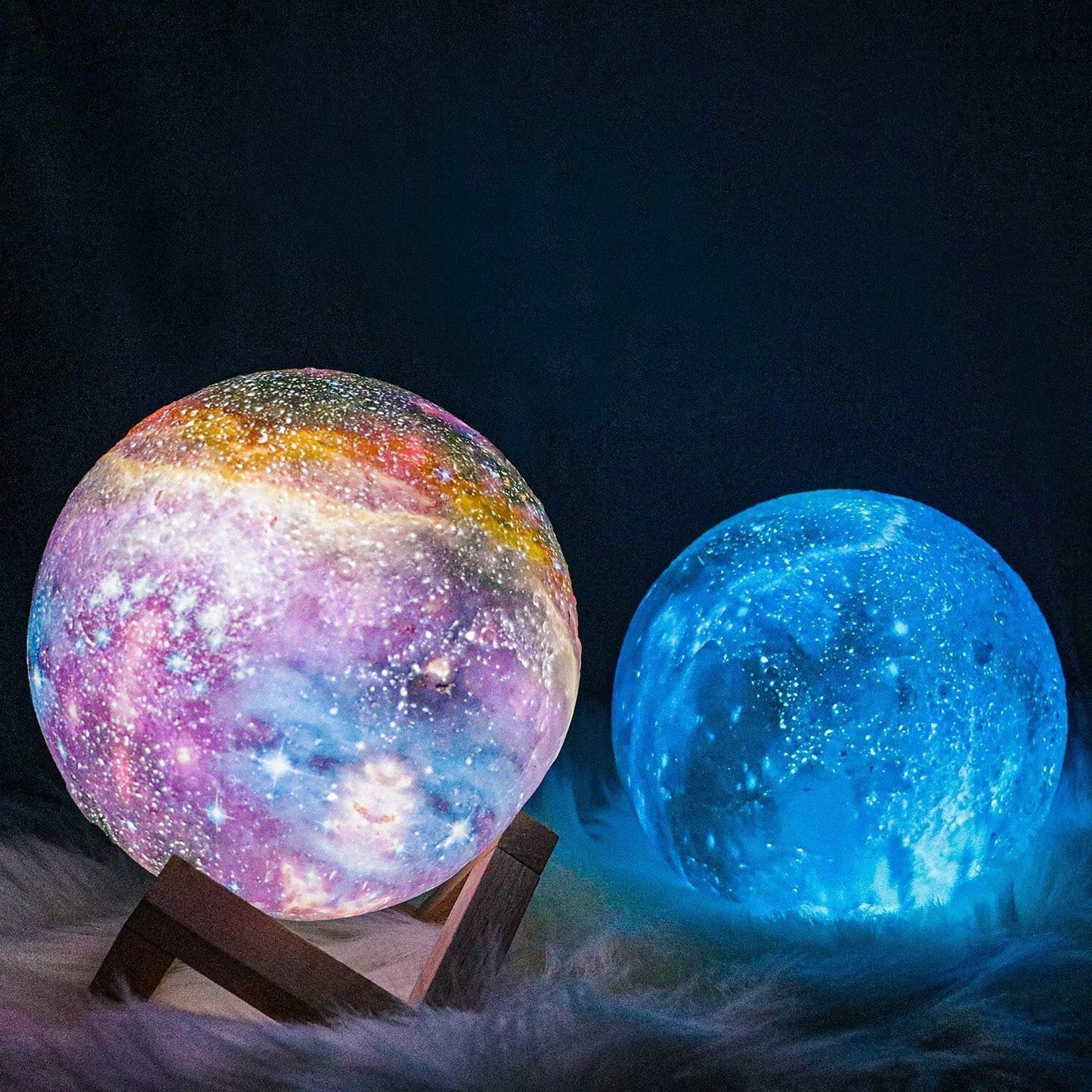 Magische Mondlampe mit LED-Beleuchtung