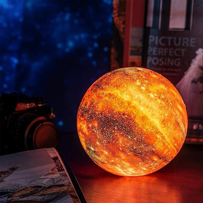 Magische Mondlampe mit LED-Beleuchtung