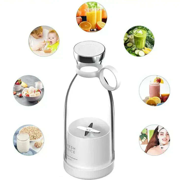 Tragbarer Mixer mit Wiederaufladbarem Akku – Ideal für Smoothies und Shakes Unterwegs