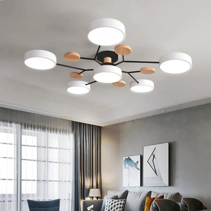 LED-Deckenlampe Im Natürlichen Ast-Stil
