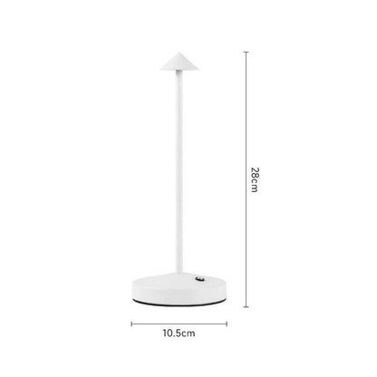Schlichte LED-Tischleuchte ohne Kabel