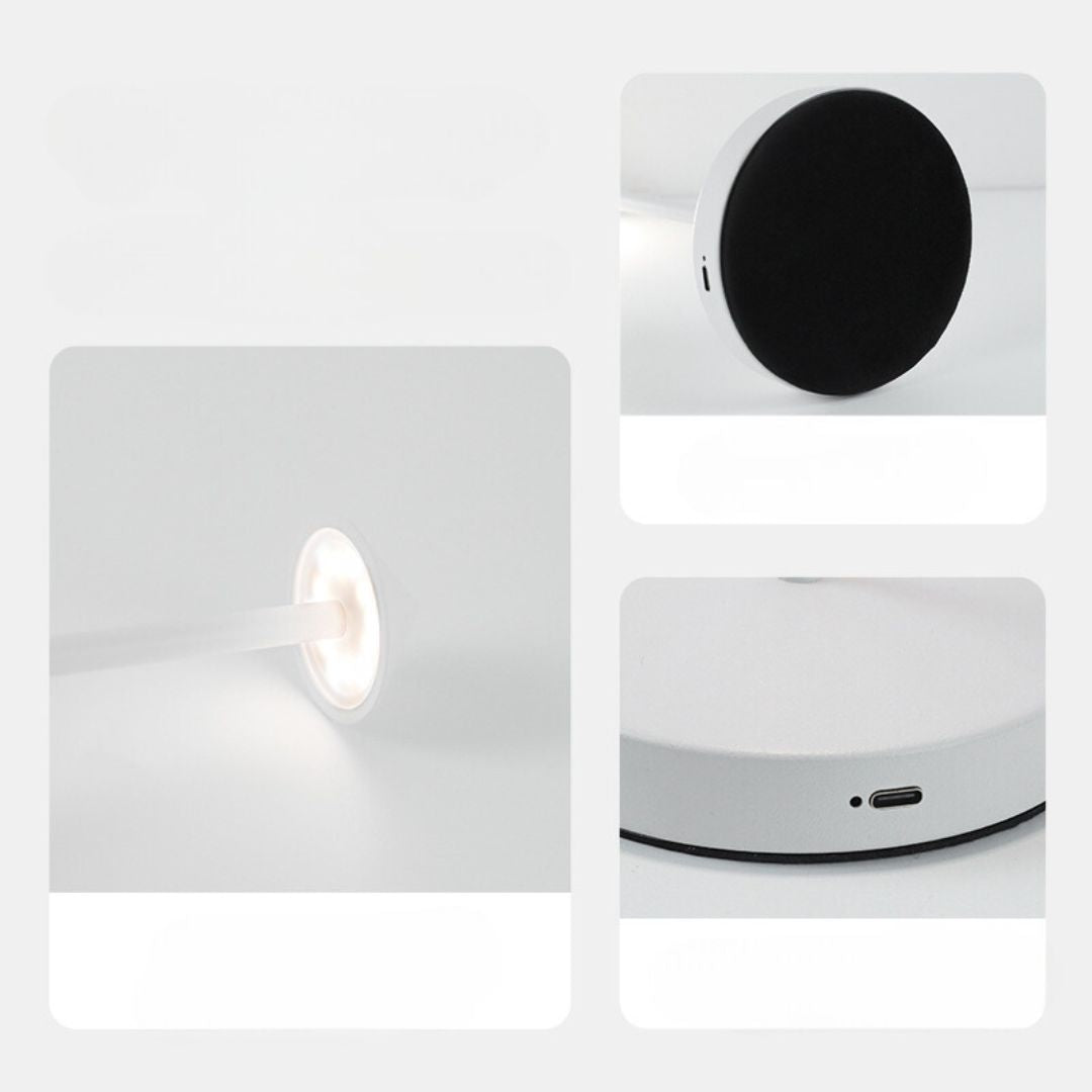 Schlichte LED-Tischleuchte ohne Kabel
