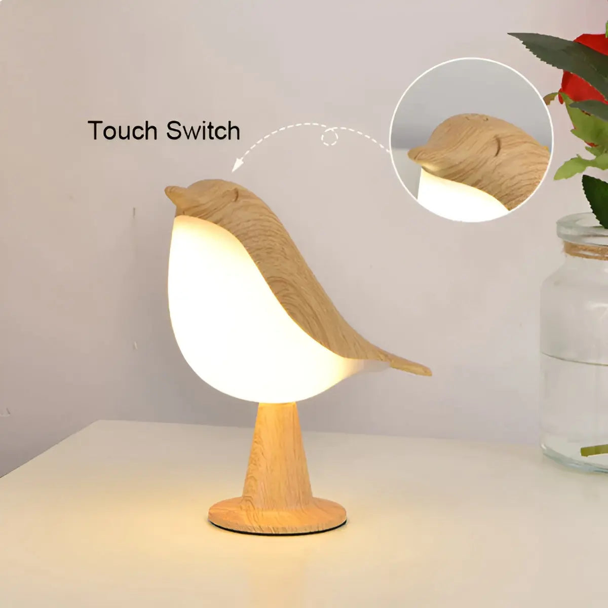 Elegante Vogel Lampe – Stimmungslicht mit Aromatherapie für Entspannung und Ambiente