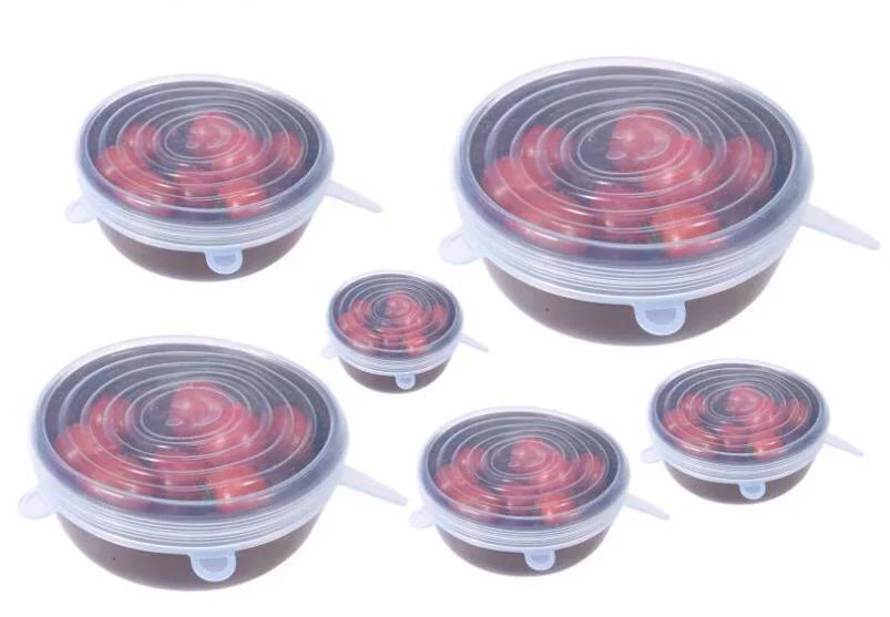 6-teiliges Set Flexibler Silikonabdeckungen