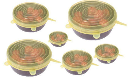6-teiliges Set Flexibler Silikonabdeckungen