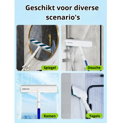 3-in-1 Fensterwischer mit Sprüh- und Wischfunktion – Praktischer Glasreiniger für streifenfreie Fenster