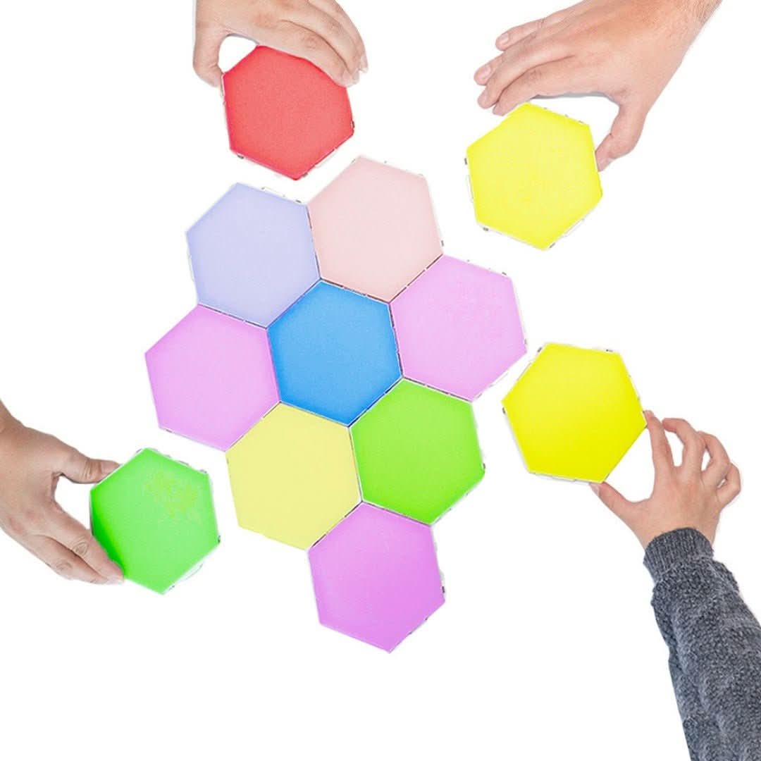 Interaktive LED-Wandpanels mit RGB-Farbsteuerung und Musik-Synchronisation